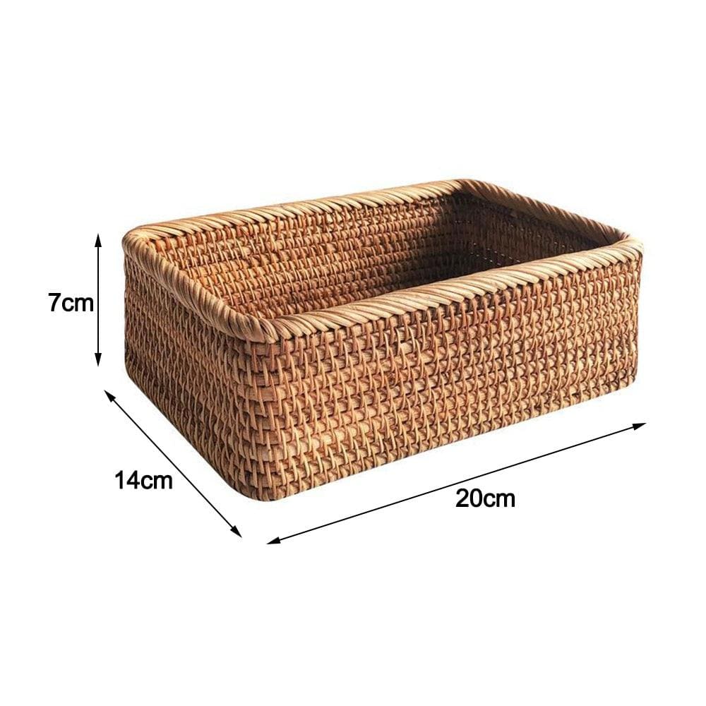 Panier en rotin ouvert