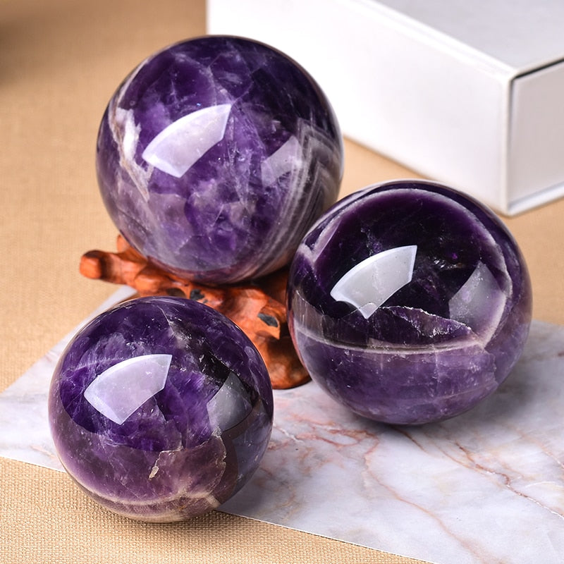 Améthyste Globe – Boule d'énergie pour votre intérieur