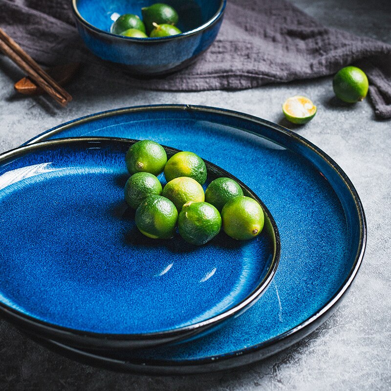 Assiette à dîner "Oceano" Bleu Profond