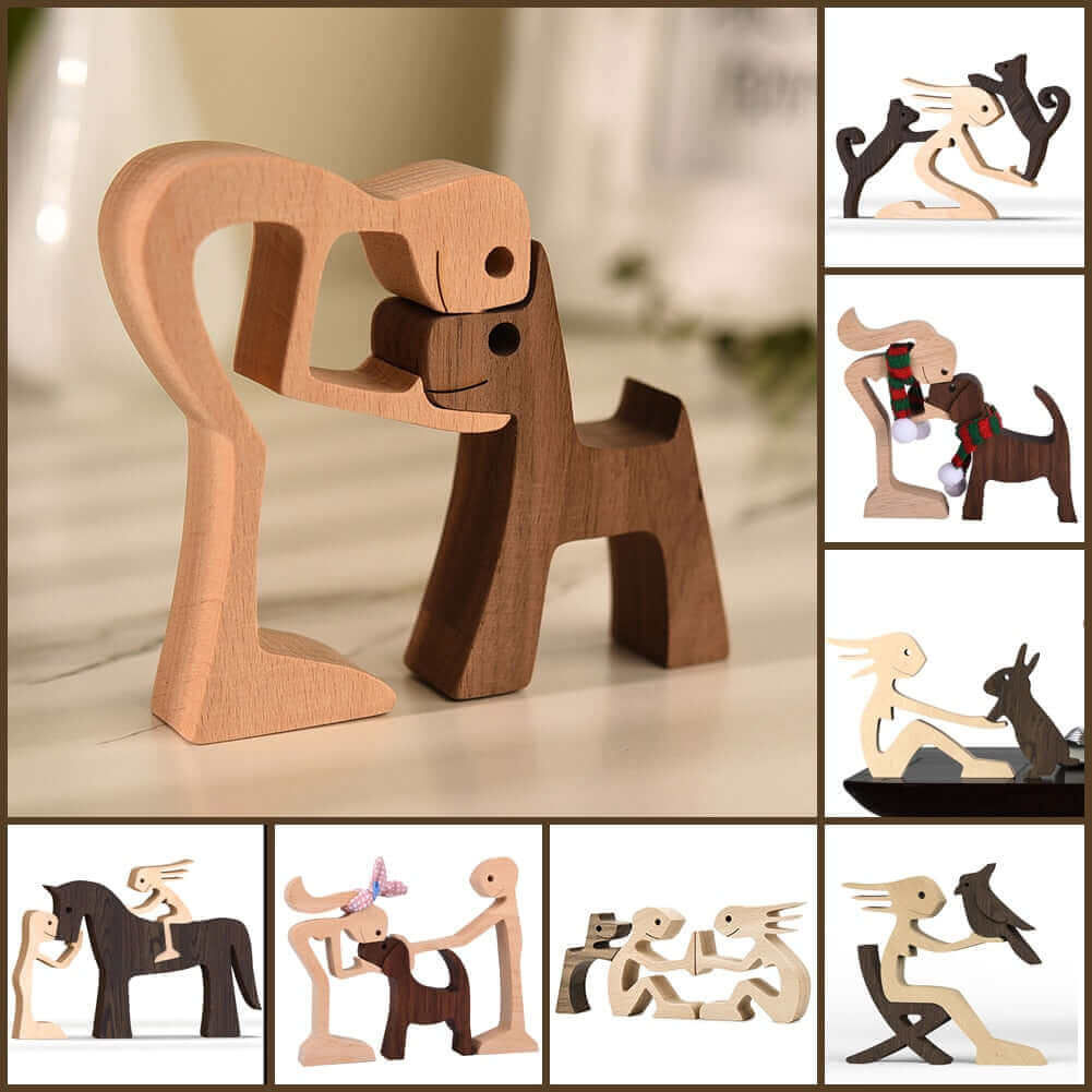 Animaux en bois danois Ornements