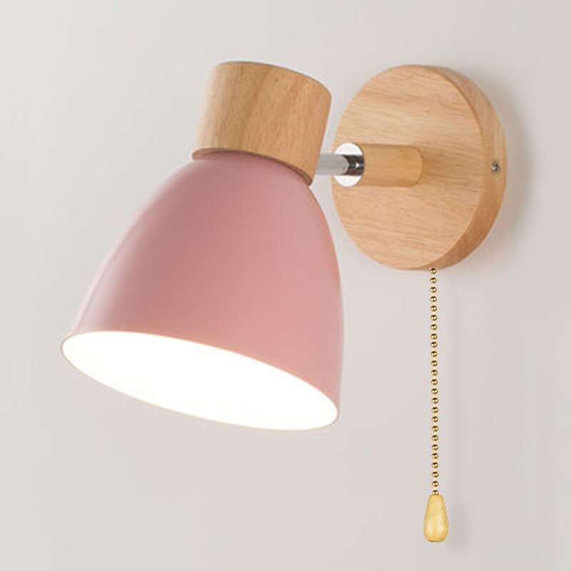ÉclatBois - Applique Murale Suspendue en Bois Naturel Scandinave