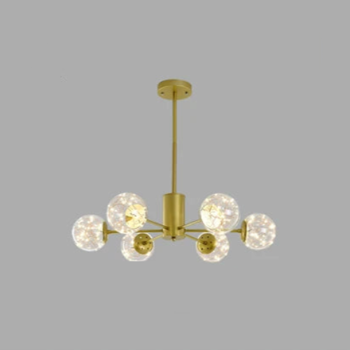 Floroux - Lustre en verre globulaire