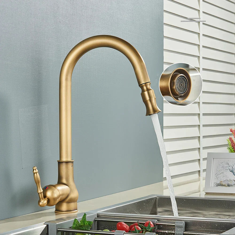 VintageTap – Robinet de cuisine antique en laiton