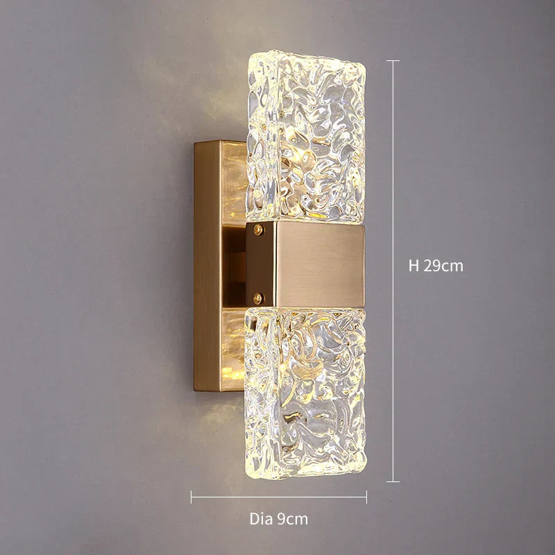 Floroux - Élégante lampe murale LED en cristal pour des accents raffinés
