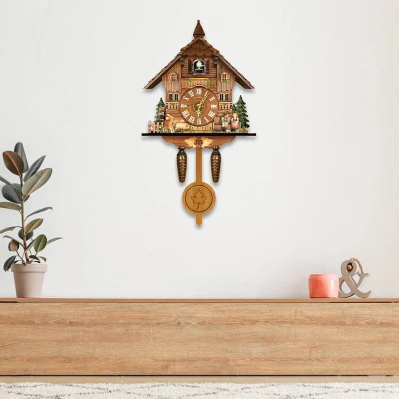 Horloge à coucou en bois Vintage Chic – Un ajout intemporel à votre intérieur