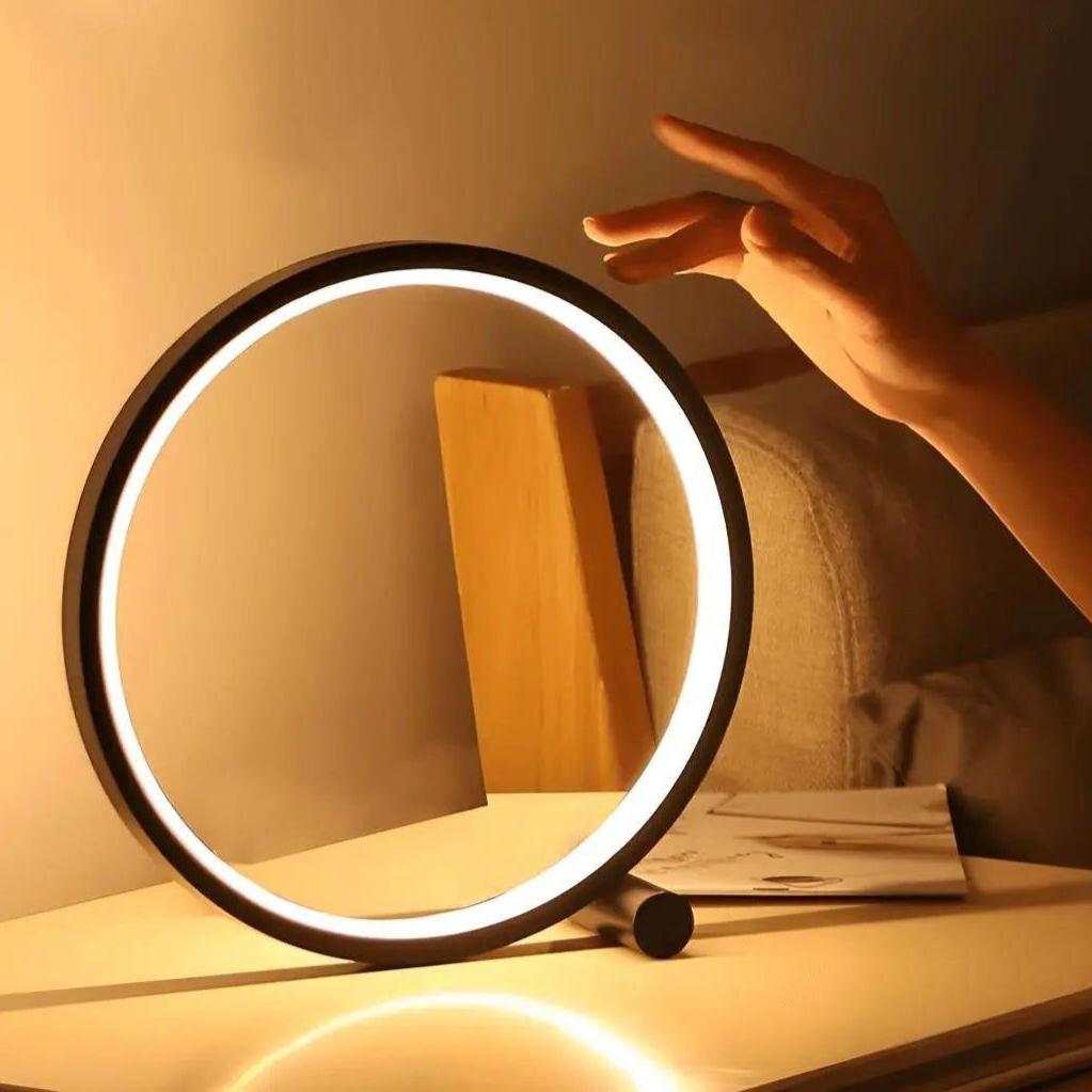 Floroux - lampe de table ronde LED touch dimmable pour des espaces créatifs