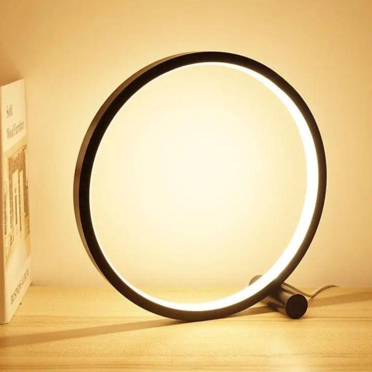 Floroux - lampe de table ronde LED touch dimmable pour des espaces créatifs