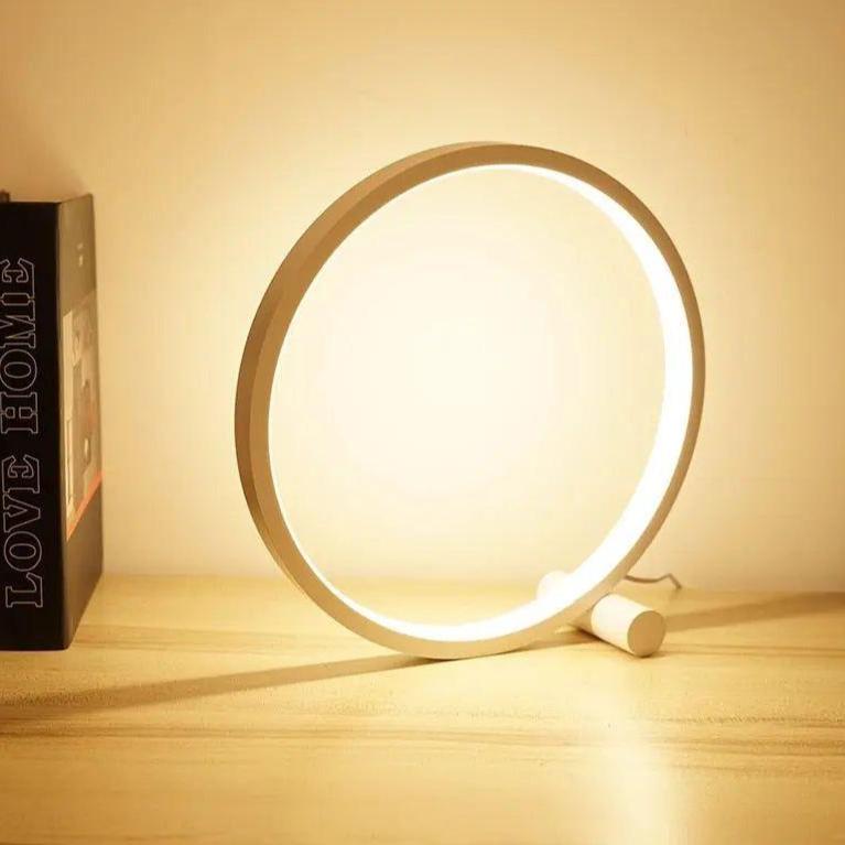 Floroux - lampe de table ronde LED touch dimmable pour des espaces créatifs