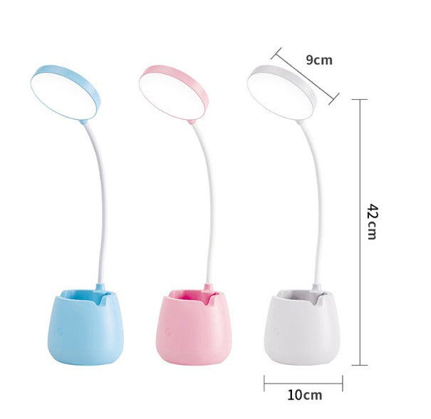 HaloLight Lampe de table pour enfants Support de pot et de téléphone