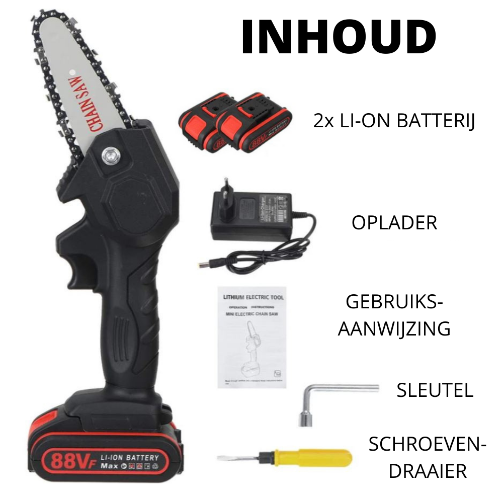 HandyPRO Scie à chaîne électrique à batterie | Taille et sciage efficaces et rapides !