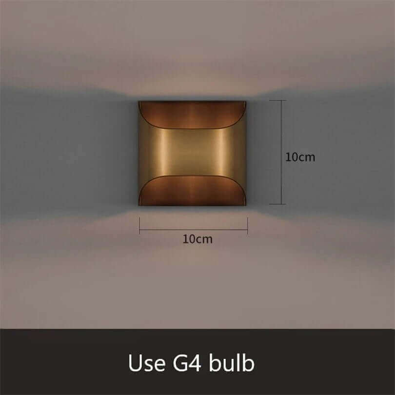 Élevez votre entrée : Offrez-vous le magnifique appliqué murale en cuivre de luxe !