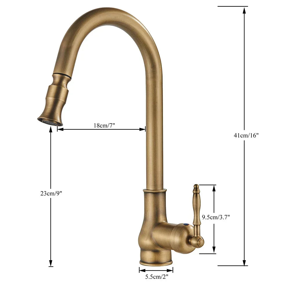 VintageTap – Robinet de cuisine rétro avec finition en laiton