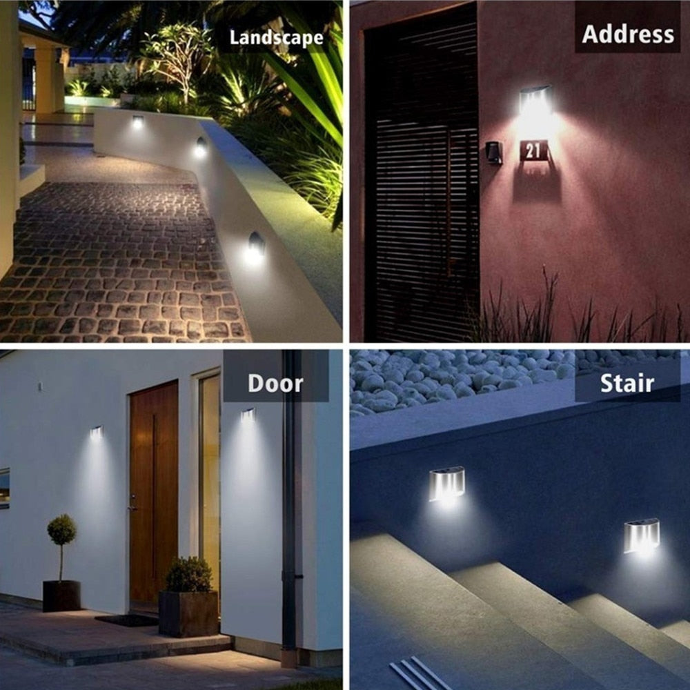 Lampes murales solaires LED sans fil Deluxe - Créez l'ambiance parfaite dans votre jardin !