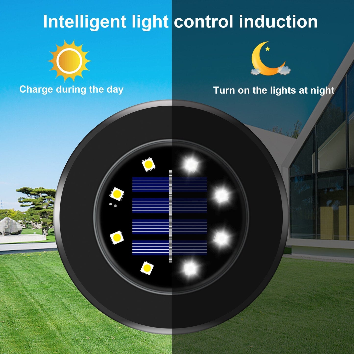Luminaires solaires LED de jardin Deluxe (édition noire) - Créez une atmosphère agréable dans votre jardin !