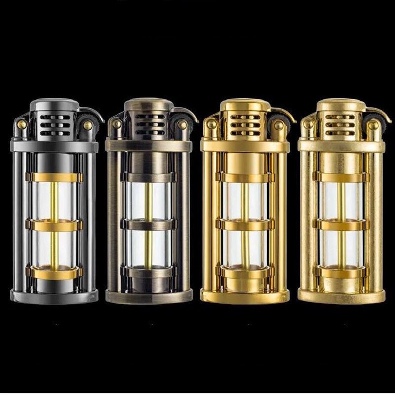 Transparent Briquet Floroux | Wind resistant | Gas flame | Elegant design
