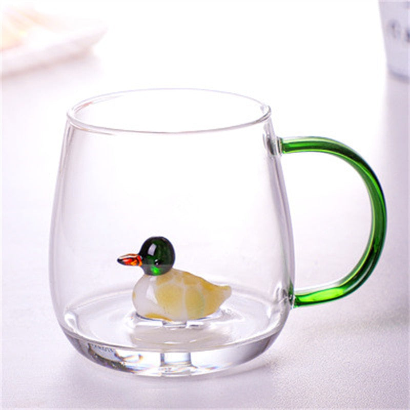 Farmland gobelet en verre 3D avec motif animal