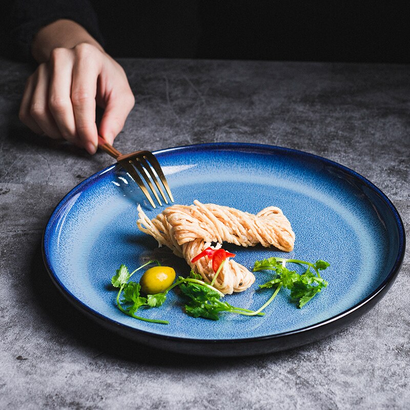 Assiette à dîner "Oceano" Bleu Profond