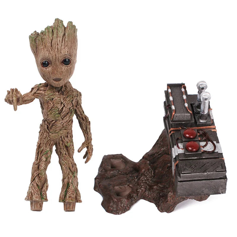 Figurine en PVC de Baby Groot mignonne - Statue d'action Marvel Guardians of the Galaxy, adorable jouet collectible pour fans