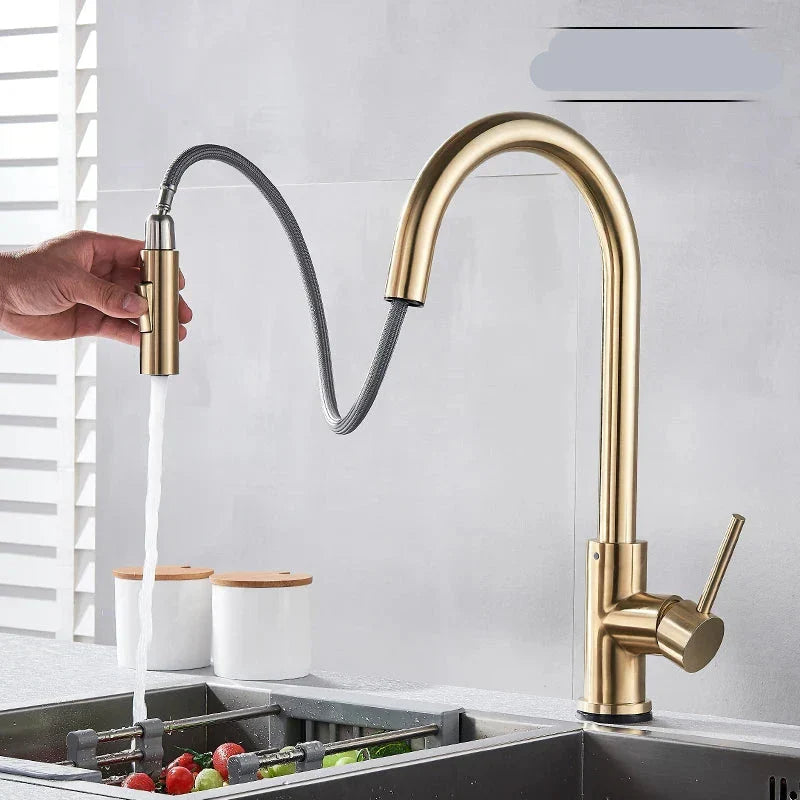 FlexiPull – robinet de cuisine pivotant à 360°