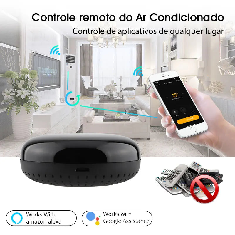 Télécommande IR universelle Tuya Smart pour climatiseur et appareils ménagers - Contrôle WiFi via les applications SmartLife Google Alexa