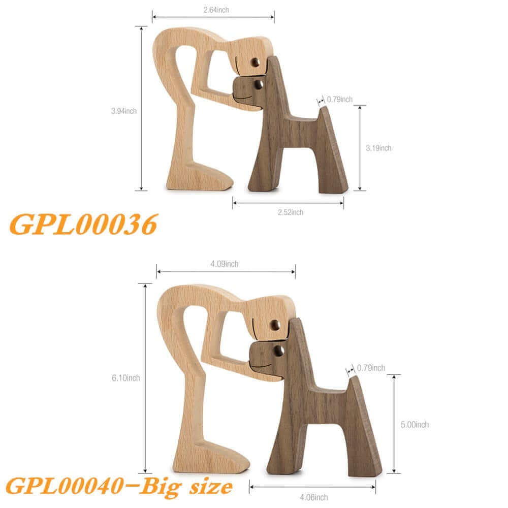 Animaux en bois danois Ornements