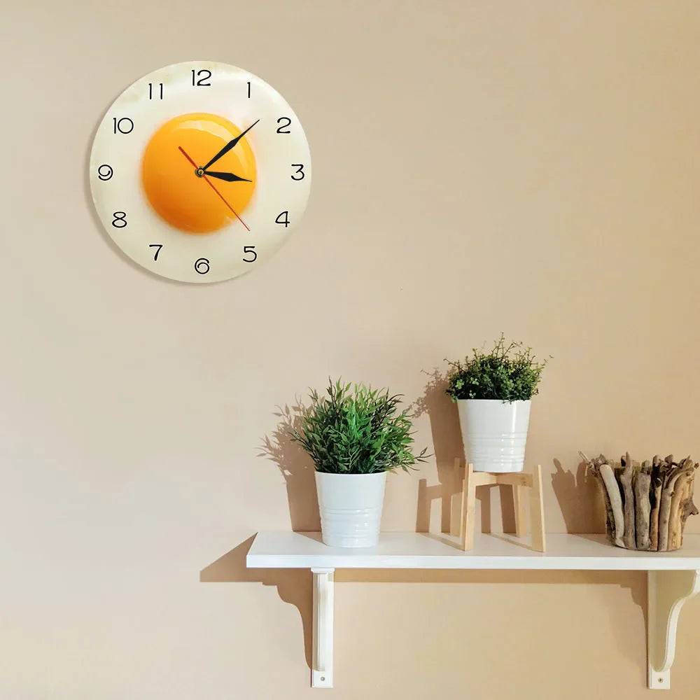 SunnySide Horloge - Unique Horloge Murale 3D de Cuisine