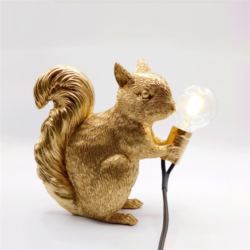 Lampe de table mignonne en écureuil designer Floroux