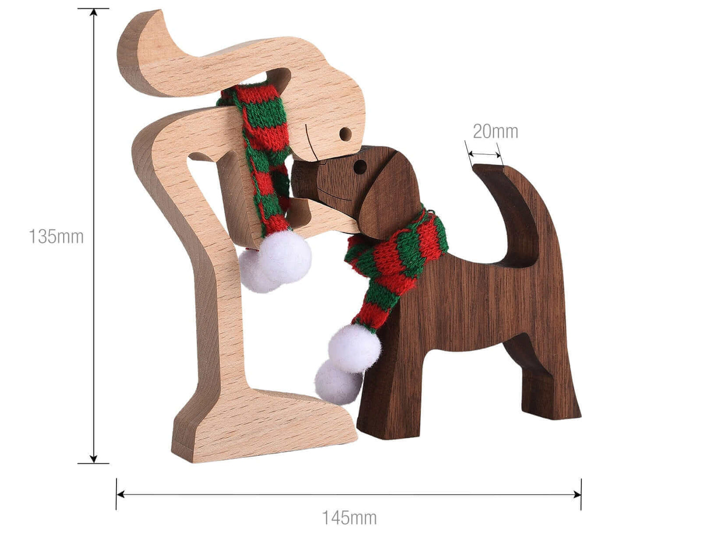 Animaux en bois danois Ornements
