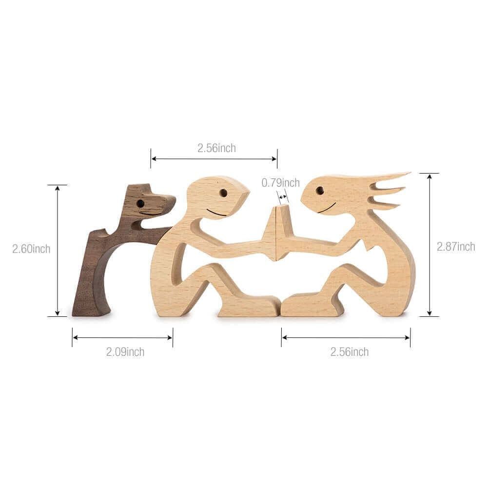 Animaux en bois danois Ornements