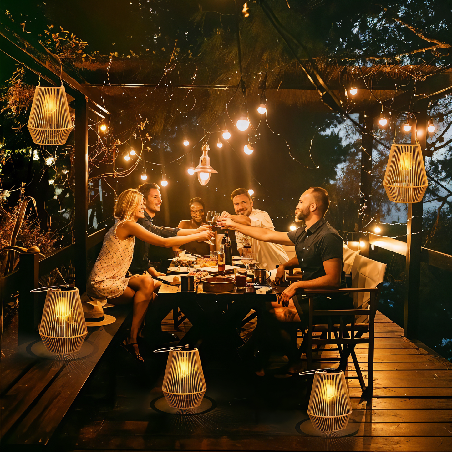 Floroux | Lampe extérieure solaire étanche pour un éclairage d'ambiance