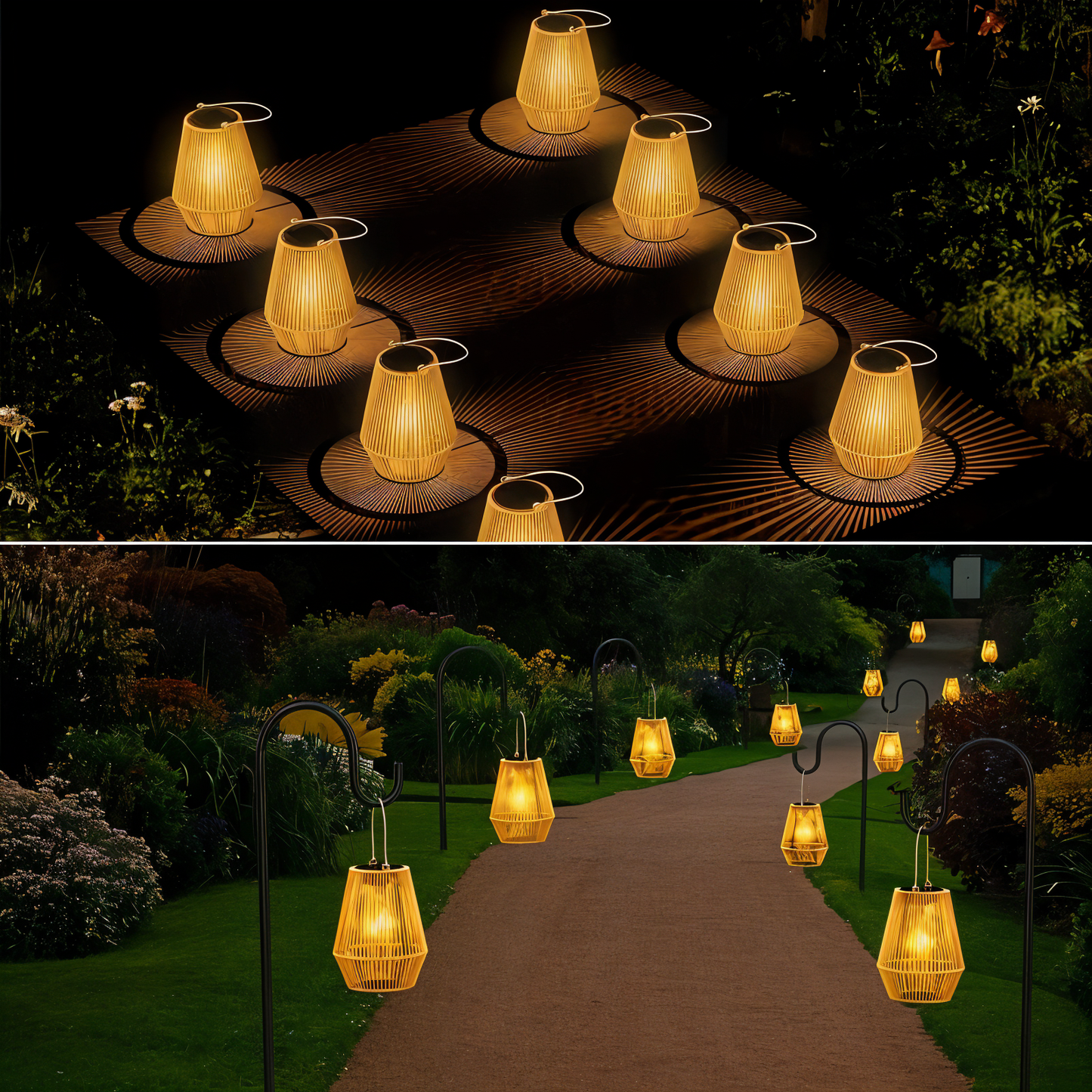 Floroux | Lampe extérieure solaire étanche pour un éclairage d'ambiance