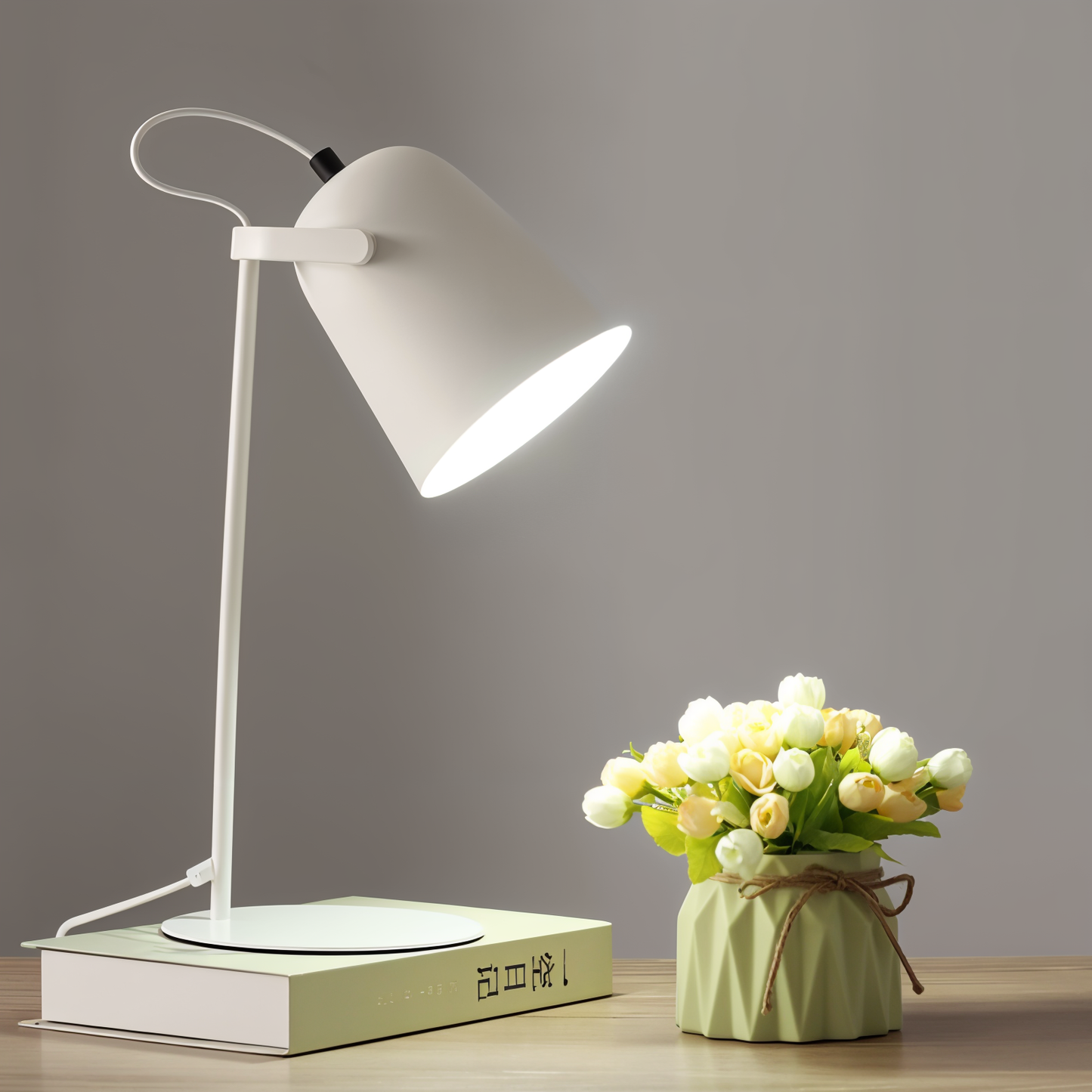 Floroux Lampe de table - Lampe de bureau nordique - Lampe réglable