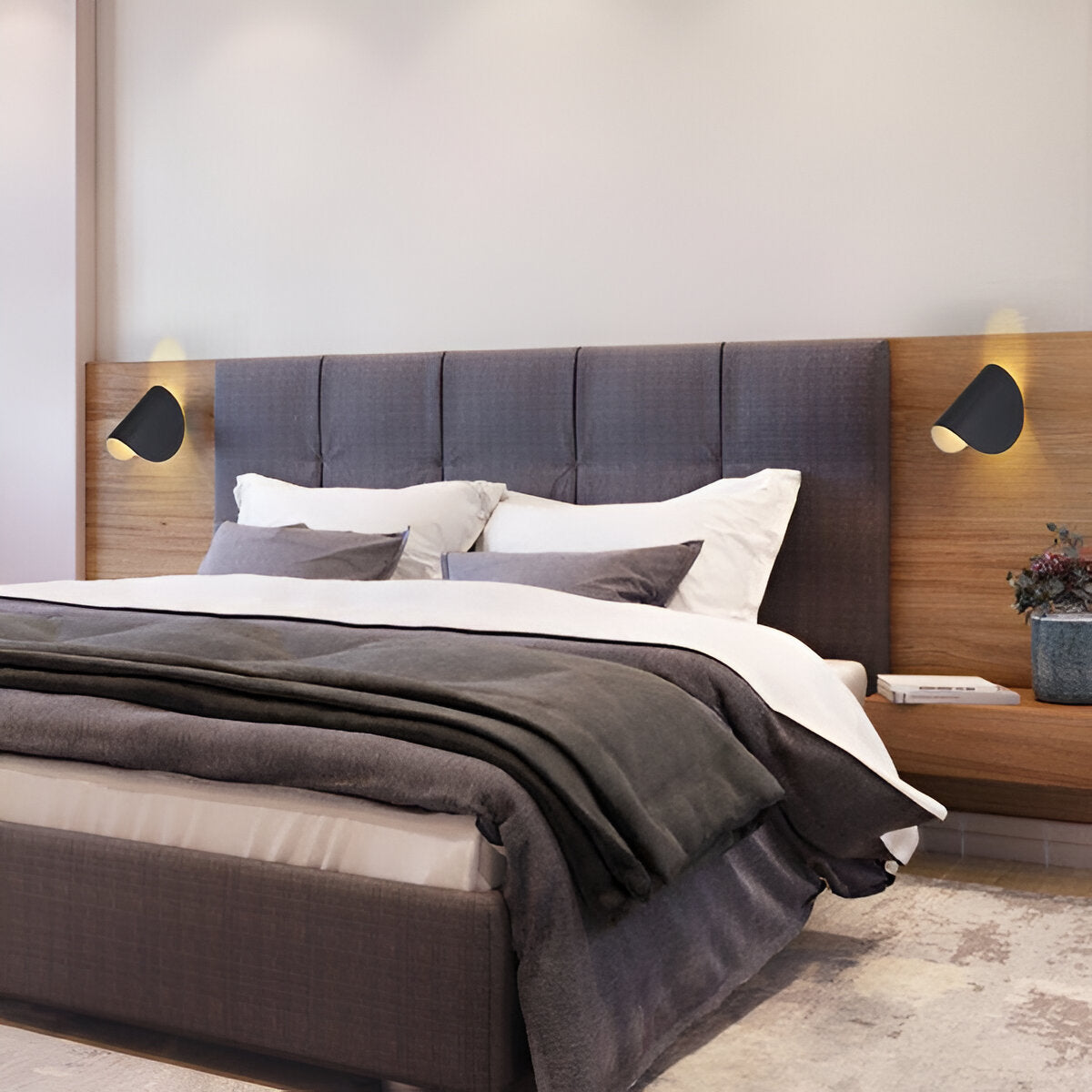 Floroux LED Wall Sconce | Rotating Metal Wall Lamp | Modern Design | Ambient Light and Illumination