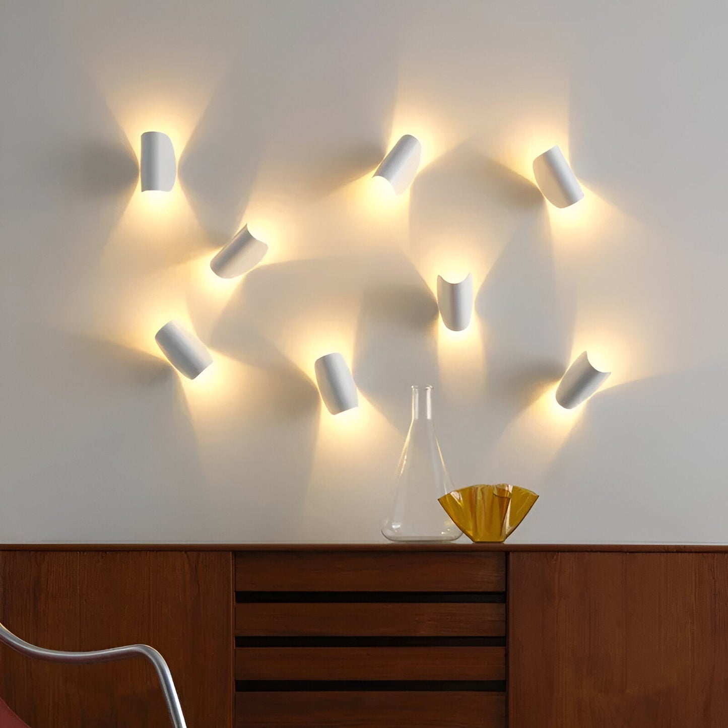 Floroux LED Wall Sconce | Rotating Metal Wall Lamp | Modern Design | Ambient Light and Illumination