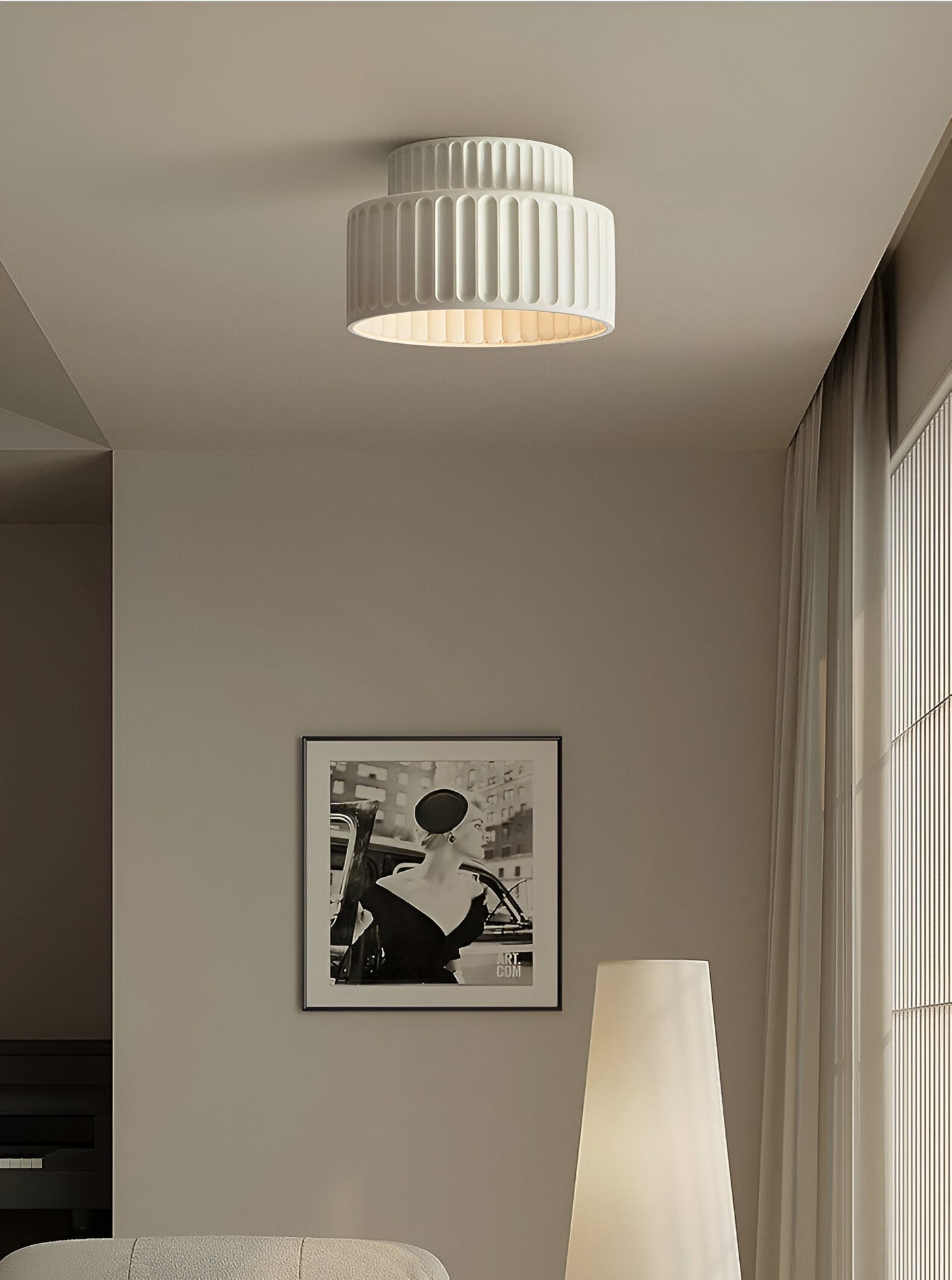 Applique Floroux en résine blanche – Élégance médiévale pour votre maison
