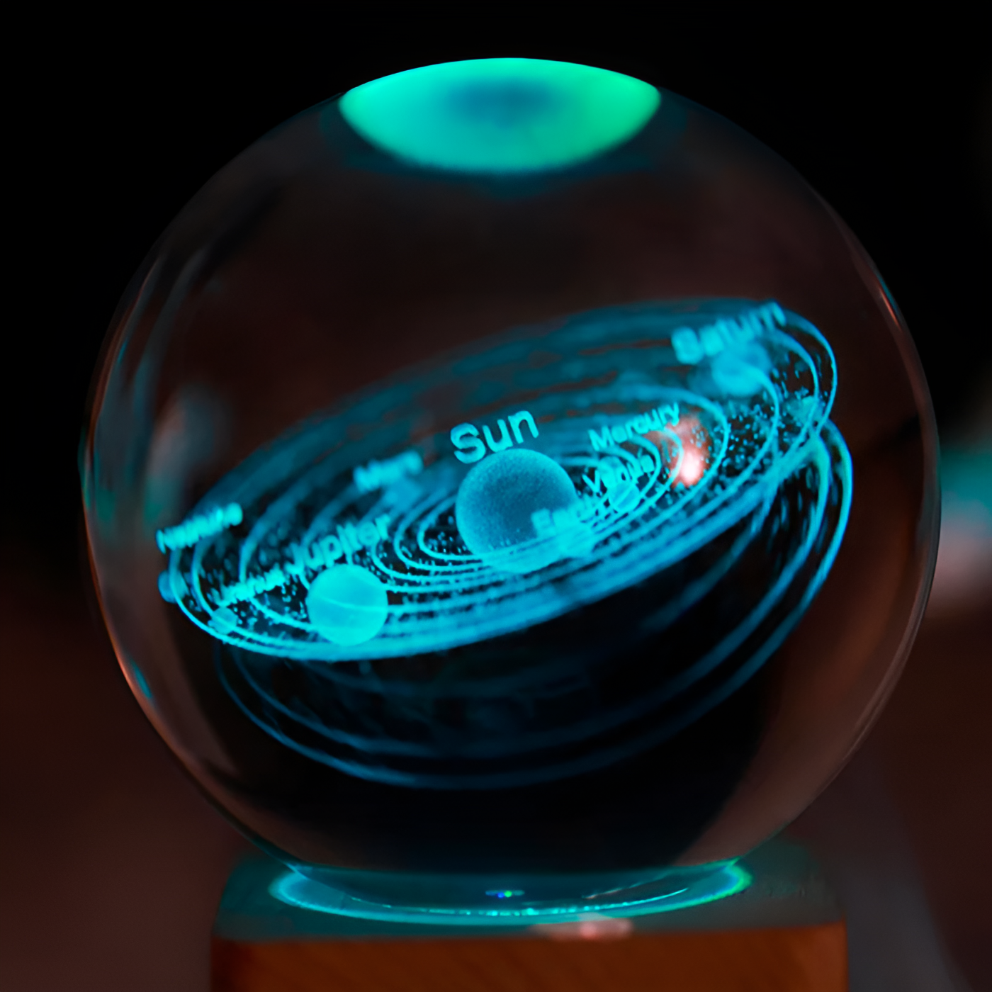 Kristal boule LED 3D