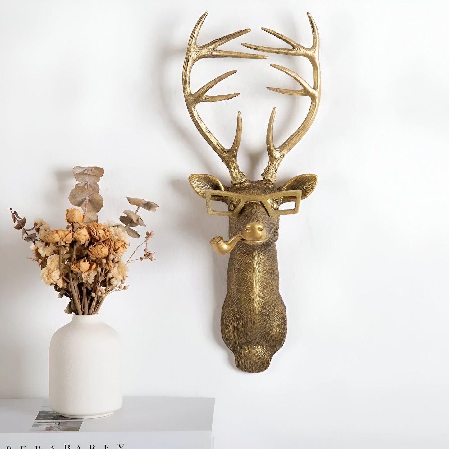 Floroux Crochet Wall Head | Multifunctional Wall Storage and Decoration | Animal Head Design