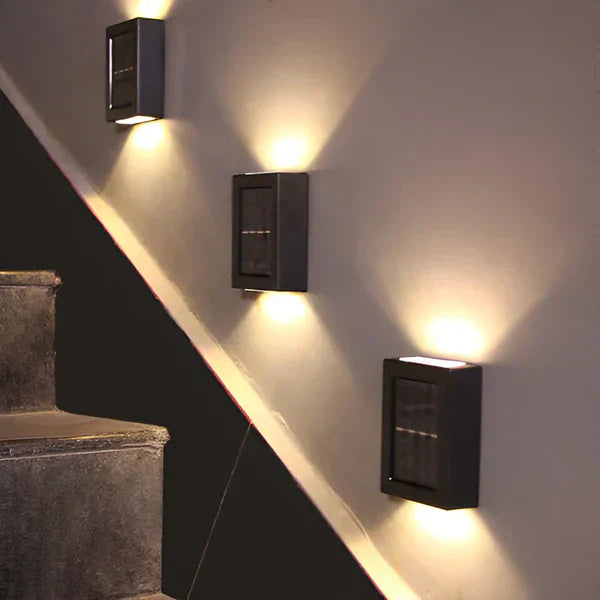 Floroux | Lampe extérieure solaire avec deux faisceaux