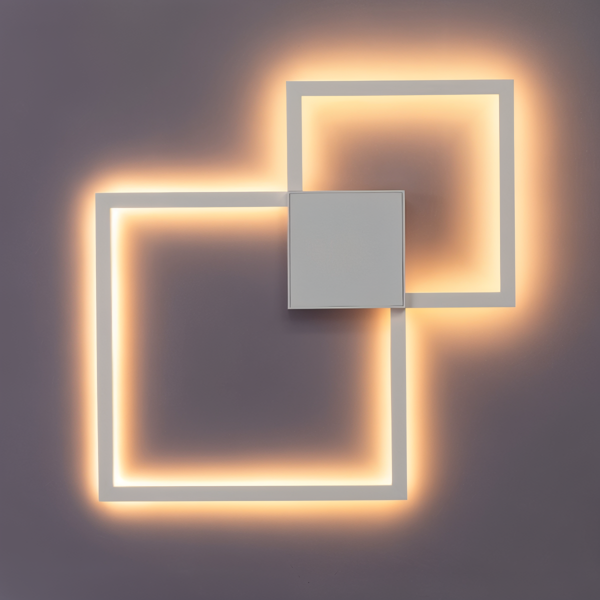 Floroux - Applique murale carrée LED élégante pour les espaces de vie modernes
