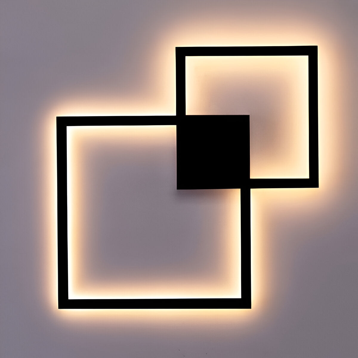 Floroux - Applique murale carrée LED élégante pour les espaces de vie modernes
