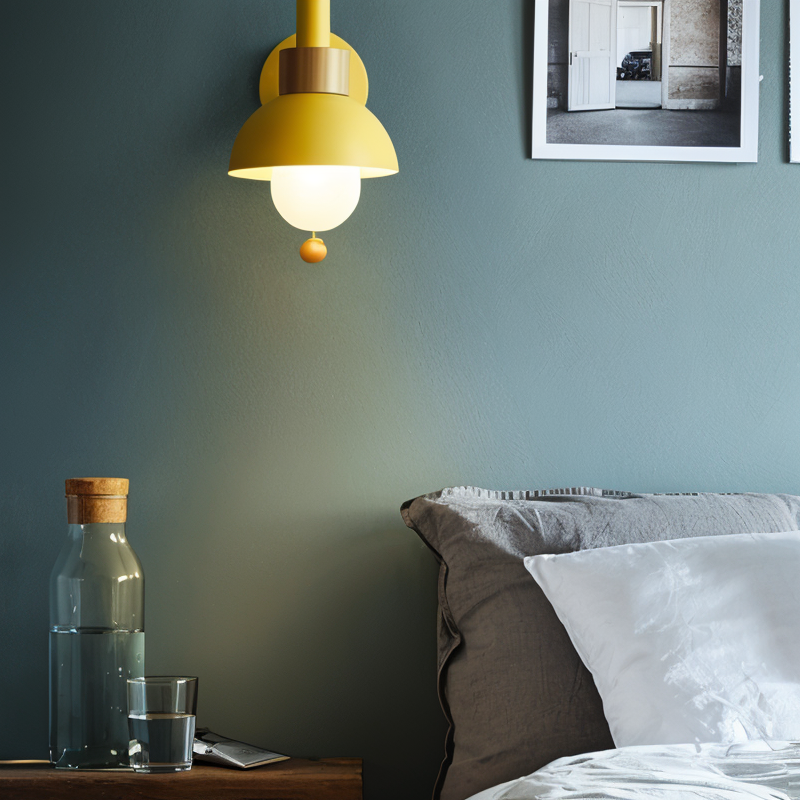 Applique murale Floroux – Design scandinave avec interrupteur à tirette
