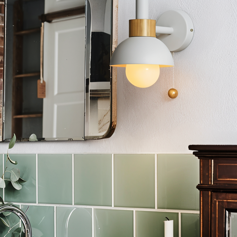Applique murale Floroux – Design scandinave avec interrupteur à tirette