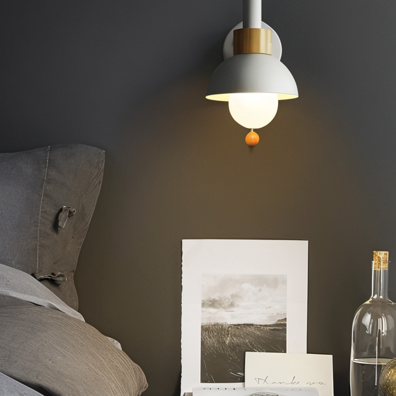 Applique murale Floroux – Design scandinave avec interrupteur à tirette