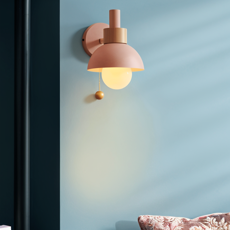 Applique murale Floroux – Design scandinave avec interrupteur à tirette