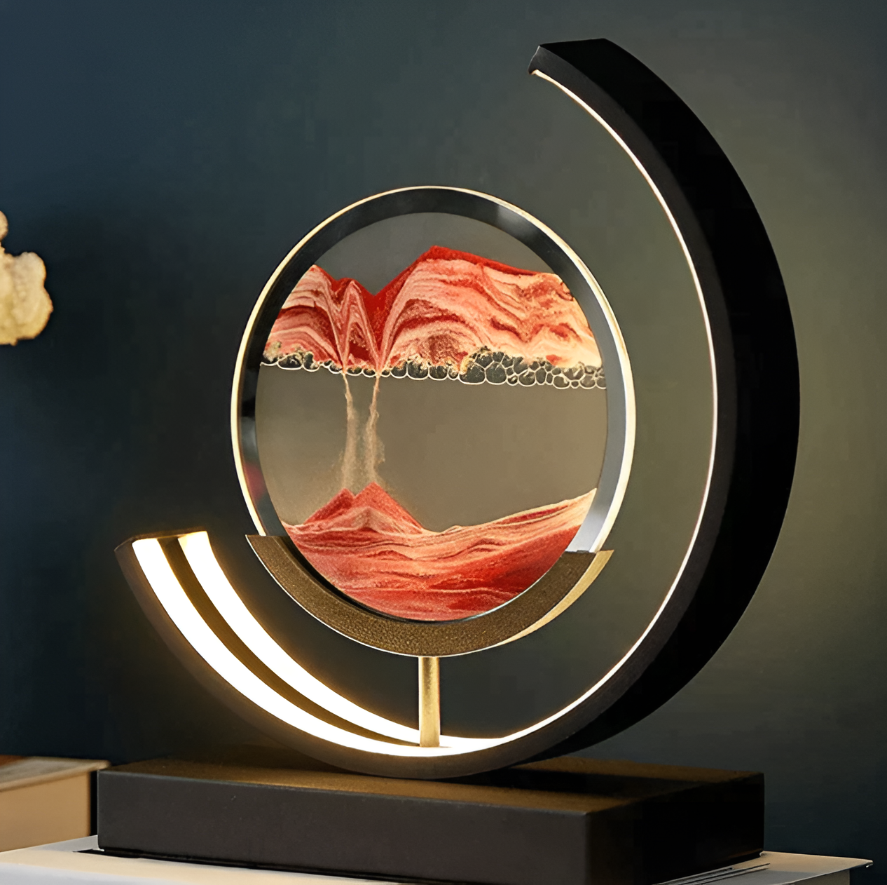 Lampe à sable LED dimmable avec télécommande sans fil