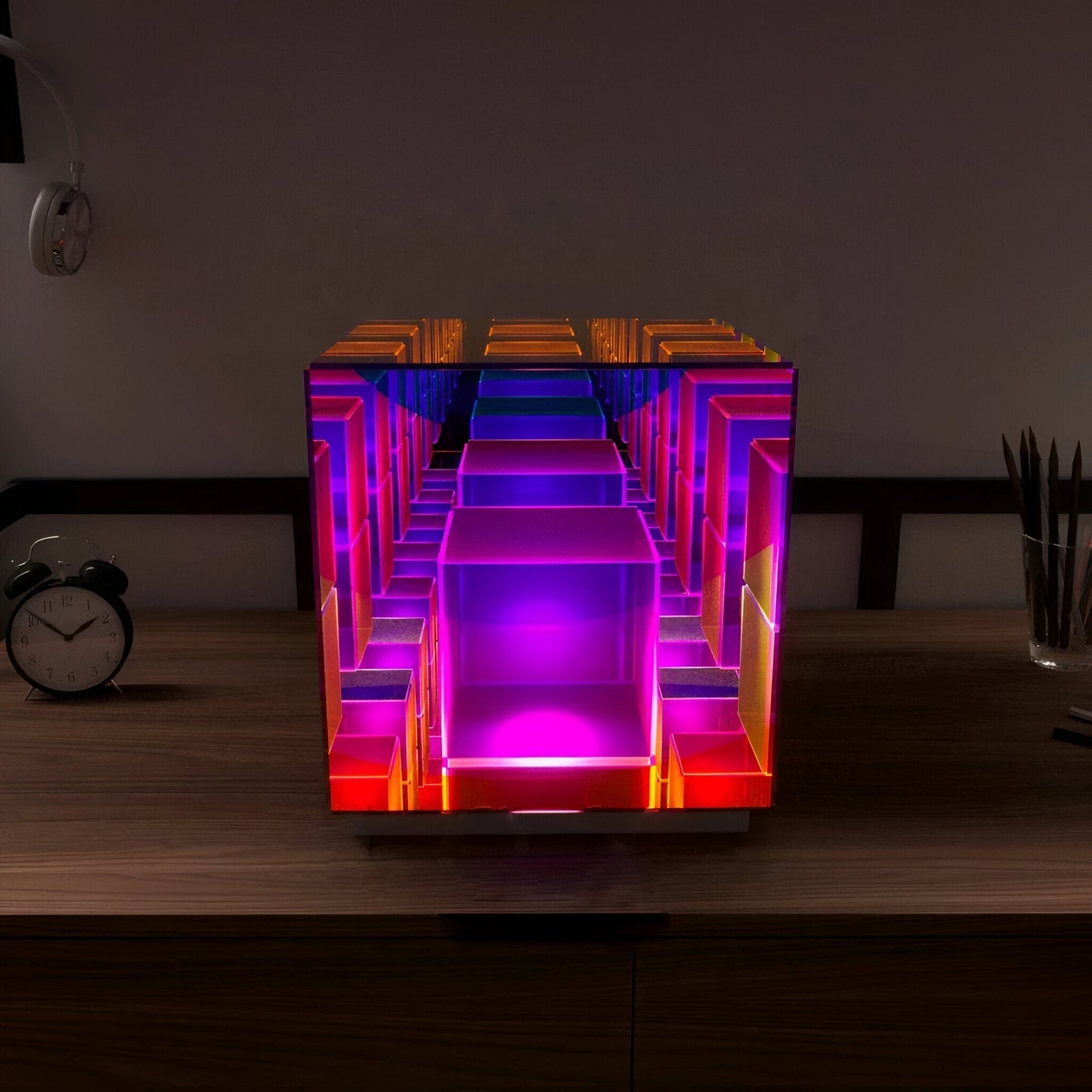 Floroux Cube LED Lamp | Lampe Cube Futuriste pour la Maison
