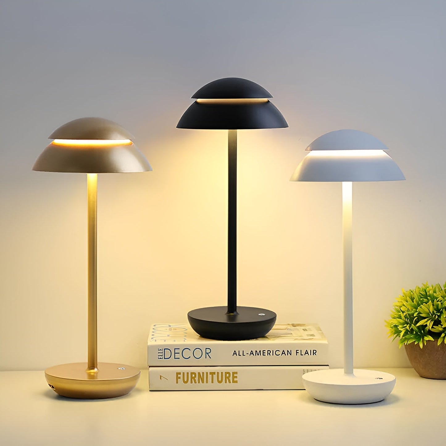 Floroux Wireless LED Table Lamp | Modern Design | Dimmable | Ambient Lighting & Decoration