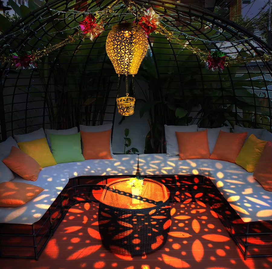 HotBalloon | Décoration lumineuse de jardin magique alimentée par énergie solaire