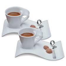 Tasses à swag en porcelaine + soucoupe