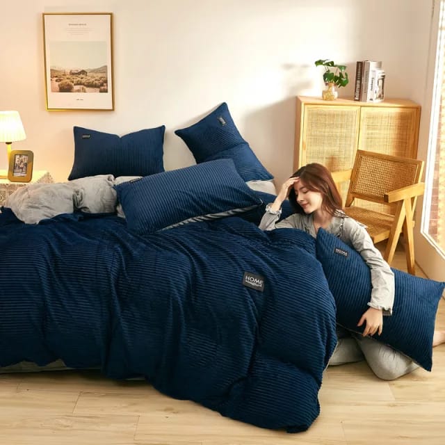 6*6 Ensemble de couette en velours